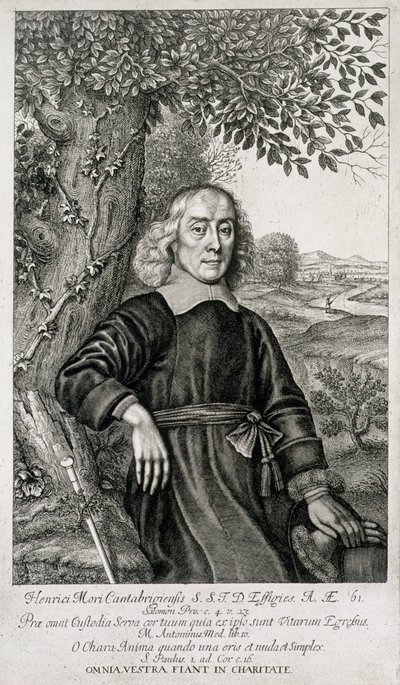 Portrait of Henry More, Frontispiece to His Theological Works, Engraved by William Faithorne by English School